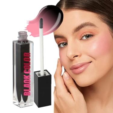 Imagem de Blush Para Maçãs Do Rosto | Blush Com Cor Que Se Adapta Ao Tom Da Pele,5ML Leve Realce Natural Maquiagem Facial Textura Sedosa Para Rosto Lábios Contorno Iluminação Para Iniciantes E Viagens