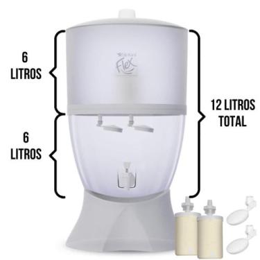 Imagem de Filtro Purificador de Água Stefani Flex Branco 2v 6L - Ceramica Stefan