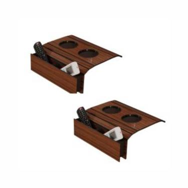 Imagem de Kit 2 Bandejas Esteira Para Braço De Sofá Cor Mel