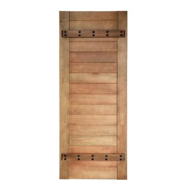 Imagem de Folha De Porta Madeira Maciça 90x210x3,5cm Ziby Castle Cedro Rosa Madeira