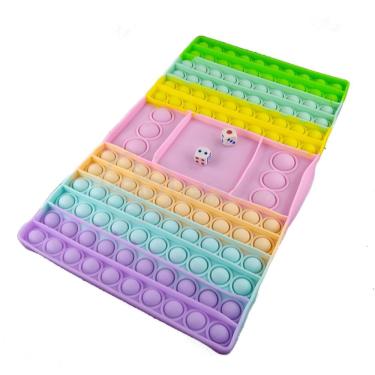 Imagem de Big Pop It Pastel Silicone Brinquedo Sensorial Anti Stress