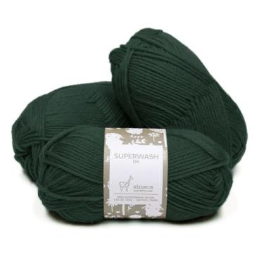 Imagem de Conjunto de 3 novelos de lã 100% pura (150 gramas) peso DK – proveniente diretamente do Peru – celestial macio e perfeito para tricô e crochê (verde floresta)