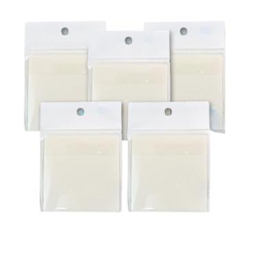 Imagem de Conjunto de 3 Post-Its 50 Unidades Notas Adesivas Transparentes(5 KIT com 50 folhas)