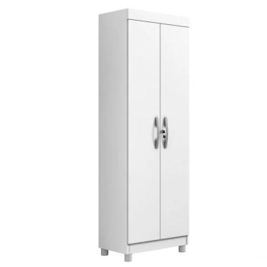 Imagem de Multiuso New Roma 2 Portas Com Chave Benetil Móveis - Branco