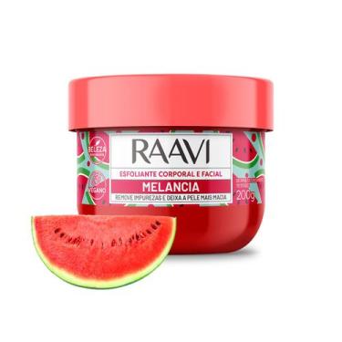 Imagem de Creme Esfoliante Corporal e Facial Melancia Raavi 200g