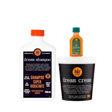 Imagem de Kit Lola Dream Cream Sh 250ml + Masc 200ml + Pinga! Óleo Cenoura e Oli