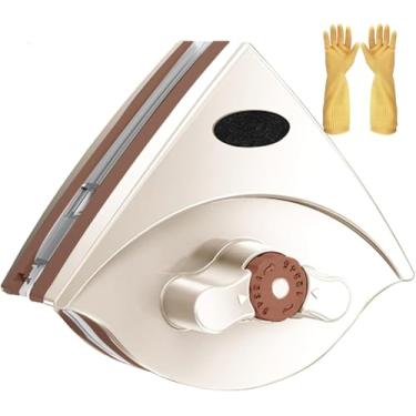 Imagem de Limpador De Janelas Magnético, Ferramenta De Limpeza De Limpador De Vidro De Dupla Face, Cinco Marchas Ajustável Para Janelas De Arranha-céus E Vidros De Carros