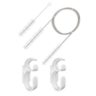 Imagem de harayaa 2x Escovas de Limpeza para Tubos CPAP Flexível Premium Limpador de Máquina Prático Alto Desempenho Conveniente Alta Eficiência Portátil, Style B