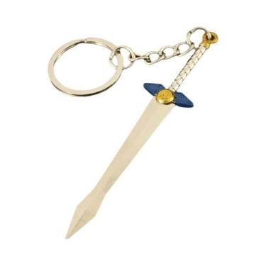Imagem de Mini Chaveiro De Espada De Metal De 9 Cm, Modelo De Arma De Jogo, Brin
