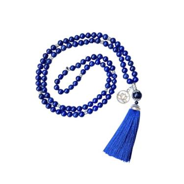 Imagem de Colar Japamala Lápis Lázuli 108 Contas Pedra Natural
