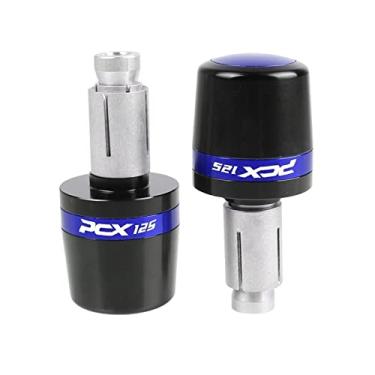 Imagem de Extremidades das manoplas do guidão da motocicleta, tampas das extremidades dos manoplas, acessórios deslizantes de peso para PCX125 PCX 125 2018-2022