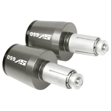 Imagem de Extremidades das manoplas do guidão da motocicleta, tampas de extremidade, acessórios deslizantes de peso para Suzuki SV650 SV 650 SV 650 S 22 mm