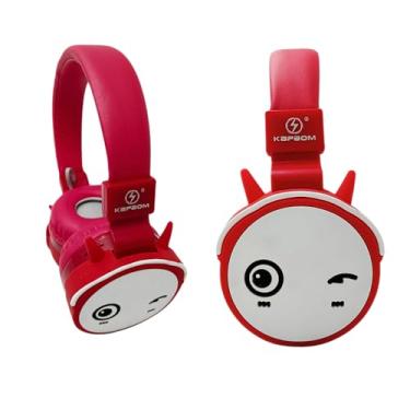 Imagem de Fone de Ouvido Headphone INFANTIL Bluetooth CUTE, Confortável, Som Estéreo, KA-9872 (Vermelho)