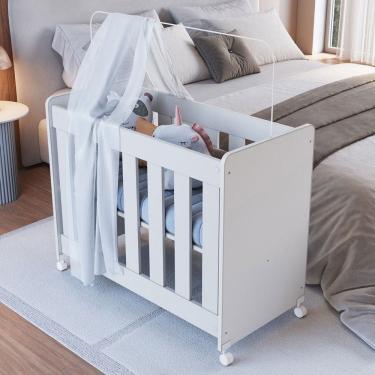 Imagem de Berço Evolutivo 4 em 1 com Colchão Branco - Completa Móveis