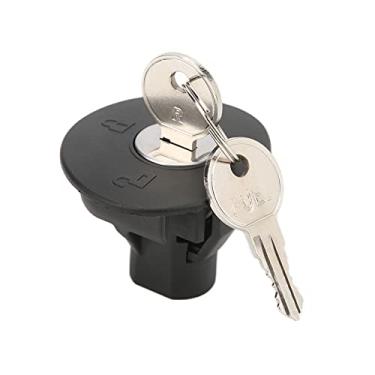 Imagem de lyrlody Bloqueio de Tanque de Gasolina de Tanque de Gasolina Tampa Tampa de Combustível Substituição Com 2 Chaves para Borda 2011-2014 Escape 2009-2012 Expedição 2010-2017 Explorer 2008-2019