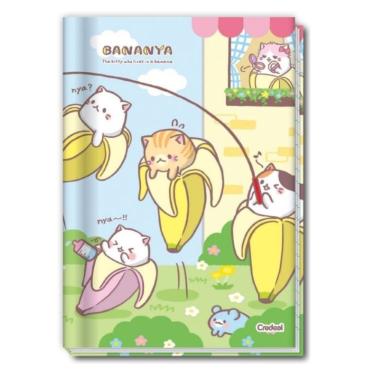 Imagem de Caderno Brochura Universitário A4 1 Matéria 80 Folhas Capa Dura Credeal Bananya Estampa 3