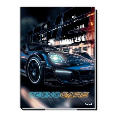 Imagem de Caderno Brochura Universitário A4 Capa Dura 96 Folhas Tecnocars Credeal Estampa 1