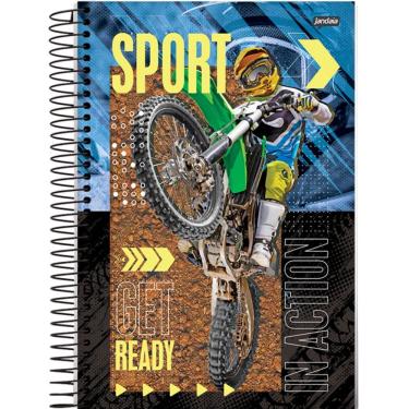 Imagem de Caderno Espiral Capa Dura Universitário 1 Matéria Sport 80 Folhas Jandaia Estampa 4