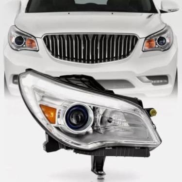 Imagem de Lâmpada de neblina esquerda direita luz diurna LED conjunto de farol de LED amplo lâmpada de canto compatível com Enclave 2013-2017 (esquerda)