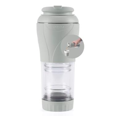 Imagem de Cafeteira Portátil Pressca 350ml – Preparo Rápido de chá e café Sem Filtro Descartável | Ideal para Viagens, Escritório e Casa | Livre de BPA - Cor: Cinza Fendi