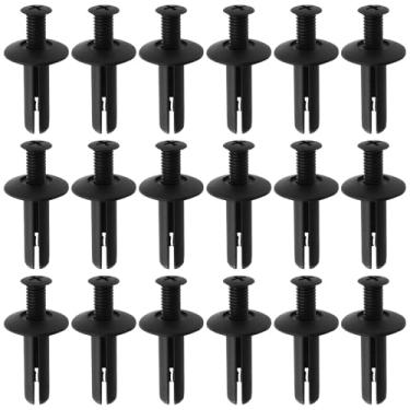 Imagem de eMagTech 50 peças de painel de acabamento de plástico de 8 mm clipe de fixação para motocicletas, ônibus, carros, trens