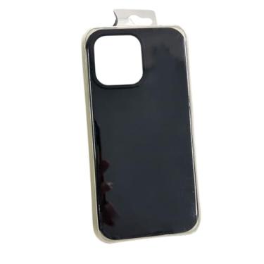 Imagem de Capa Case Silicone Capinha Premium Compatível Com Iphone 14 Plus Lindas Cores Aveludadas Por Dentro Sem Logo (Preto)