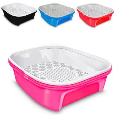 Imagem de Caixa de Areia Para Gatos Limpeza Inteligente Peneira Higienizadora - 