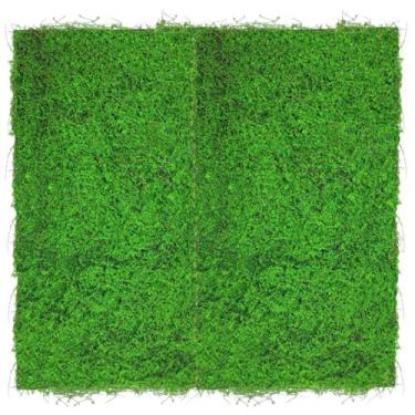 Imagem de 2x Placa Jardim Vertical Musgo (50x100) Verde SMO