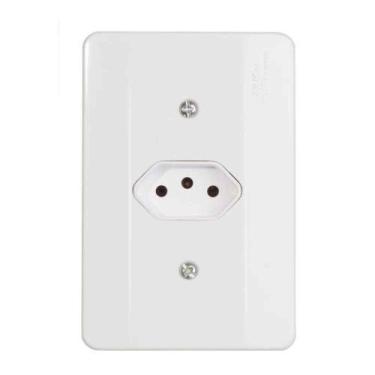 Imagem de Tomada 3p 10a Linha Millenium Mectronic - Conjunto De Tomadas Elétrica