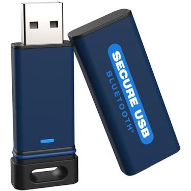 Imagem de SecureData SecureUSB BT 256 GB Unidade USB criptografada por hardware FIPS 140-2 Nível 3 Desbloqueio via aplicativo de telefone compatível com TAA, CJIS, HIPAA, CMMC, compatível com GDPR, funciona com