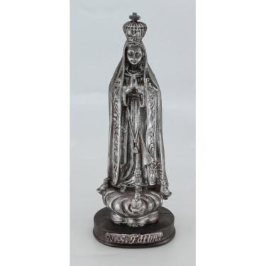 Imagem de Nossa Senhora de Fátima - 15 cm - Prateado