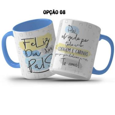 Imagem de Caneca 325ml Feliz dia dos pais amigo parceiro super pai - LARANJA E M