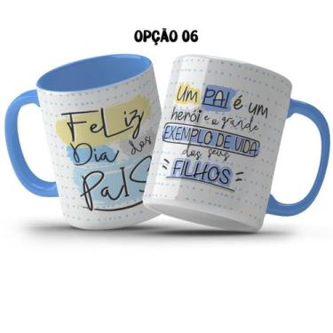 Imagem de Caneca 325ml Feliz dia dos pais amigo parceiro super pai - LARANJA E M