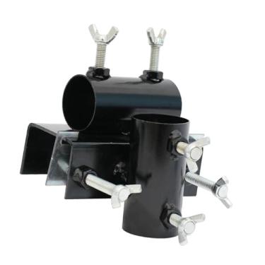 Imagem de Ioensy Suporte para guarda-sol de, suporte ajustável de metal para guarda-sol multiuso, grampo fixo para de pátio, postes de barco, cercas e piscinas, Horizontal Vertical