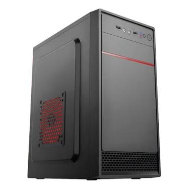 Imagem de Gabinete Pc Micro Atx Xway 01127 Com Cooler Fan Led 120mm, Vermelho