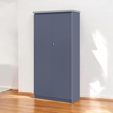 Imagem de Armário Multiuso 02 Portas Línea Azul - Pleno Móveis
