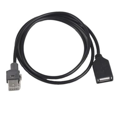 Imagem de Yuacdky Rádio de carro estéreo auxiliar entrada de áudio mídia plugue fio para USB para Kia para Hyundai Elantra Mistra Tucson