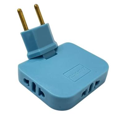 Imagem de Adaptador De Tomada Benjamin T Articulado Flexível Bivolt Portátil Plug 10a