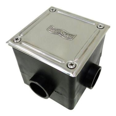 Imagem de Caixa de passagem quadrada tampa inox - Sodramar