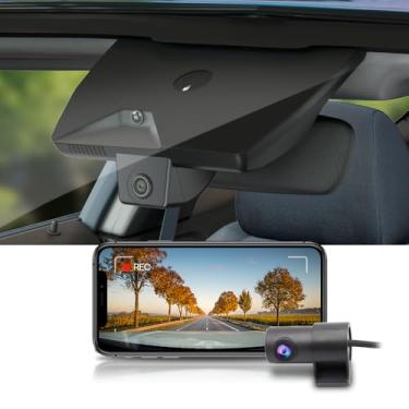Imagem de Fitcamx Câmera frontal 4K + traseira 1080p para Hyundai Sonata 2024 2025 e híbrida (peça nº L1600), estilo de fábrica OEM, vídeo HD duplo, Wi-Fi e aplicativo, gravação em loop, sensor G, fácil de