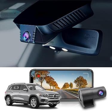 Imagem de Fitcamx Câmera frontal 4K + traseira 1080p para Mercedes-Benz GLB 250 (HD2-6244) 2021 2022 2023, visual OEM, vídeo HD bidirecional, WiFi e aplicativo integrados, gravação em loop, sensor G, fácil de