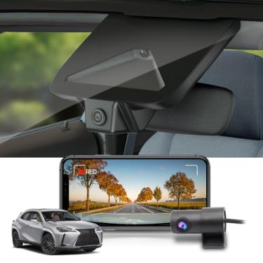 Imagem de Fitcamx Frente 2160P+Traseiro 1080P Carro Câm para 2025 Lexus UX 300h Premium F Sport Handling Design (HD2-1882), OEM Estilo, 2 Way HD Video, WiFi&APP, Loop Gravação, G-Sensor, Plug&Play, 128GB Cartão