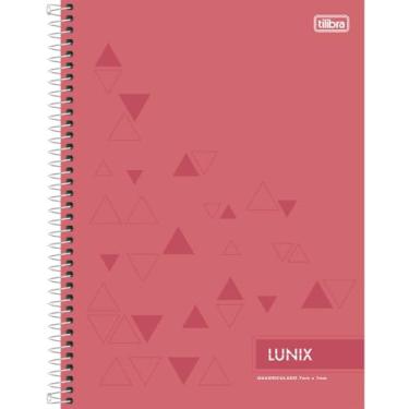 Imagem de Caderno Espiral Capa Dura Universitário Quadriculado 7x7mm Lunix - 80 Folhas - Sortido (Pacote com 4 unidades)