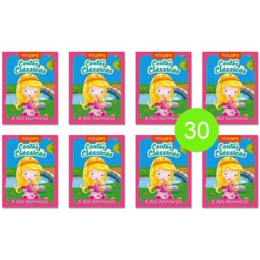 Imagem de Kit 30 Livrinhos A Bela Adormecida Lembrancinha De Festa Sacolinha Ani