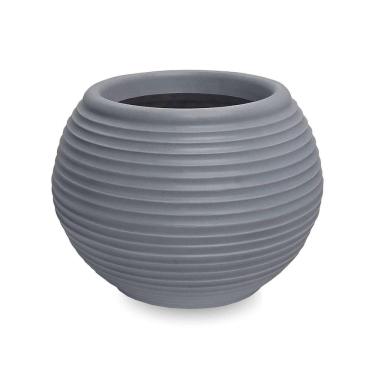 Imagem de Vaso Bromelia Oval Em Polietileno 30X40 Cinza Escuro