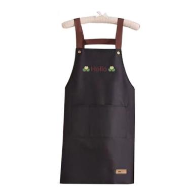 Imagem de Avental de restaurante de poliéster Avental de cozinha Aventais ajustáveis para cozinhas de restaurantes adequados para cozinhar avental durável