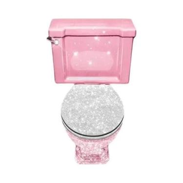 Imagem de Pôster De Arte De Parede Para Banheiro Com Glitter Rosa, Sexy E Fashio