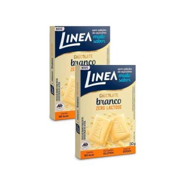Imagem de Kit 2 Chocolate Branco Linea Zero Lactose 30g - Línea