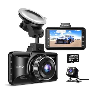 Imagem de Câmera Carro M01 Pro Dual Dash Cam Full HD Frente e Traseira, Visão Noturna, Detecção de Movimento, Wi-Fi Integrado e Cartão de 64GB, Segurança e Praticidade nas Viagens