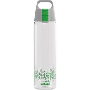 Imagem de SIGG Garrafa de água Total Clear ONE MyPlanet (0,75 L), garrafa de água à prova de vazamento e livre de BPA, frasco esportivo inquebrável feito de Tritan com filtro de frutas